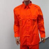 Camicia tecnica arancio con velcro