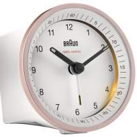 Braun radio controlled alarm clock BC07PW-DCF pink/white