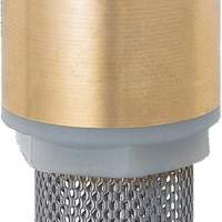 KARASTO foot valve GEKA brass/chrome steel internal thread 1 1/4 inch