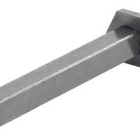 Interchangeable pin FDW L.80mm square 8mm iron galvanized for quick pin connection