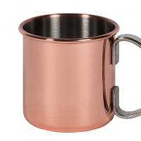 APS mug Moscow Mule cylindrical stainless steel/copper look 450ml