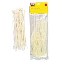 EASY WORK cable tie set 75 pcs. white, 15 packs