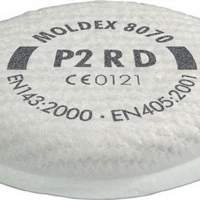 Particle filter 8070 P2RD b.10xAGW value MOLDEX EN143:2000+A1:2006, 8 pieces