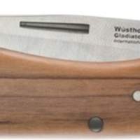 Pocket knife, total L.200mm, blade L.85mm, rustproof olive wood scales
