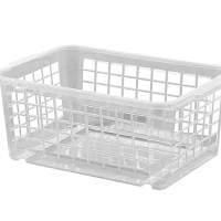KEEEPER storage basket 25x17x10cm transparent, 10 pieces