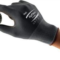 Handschuhe EN388 Kat.II HyFlex 11-840 Gr.8 Nylon mit Nitrilschaum schwarz, 12 Paar