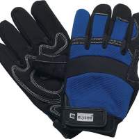 Handschuhe EN388 Kat. II Mechanical Master Gr.10 schwarz/blau Klettverschluss