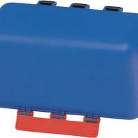 Box made of ABS plastic. blue, 236x120x120mm Usage neutral with mandatory sign