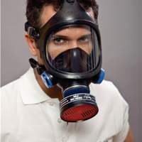 Full face mask C607 Selecta class 2 DIN EN 136, 2 valves or breathing filter EKASTU DIN EN148-1