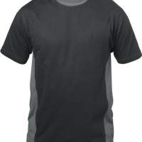 T-Shirt Madrid Gr.M schwarz/grau 100 % Baumwolle