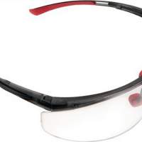 Safety goggles Adaptec frame black/red PC lens clear normal size EN166-FT