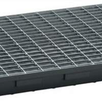 Collection tray PE W980xD600xH85mm with grating 30l