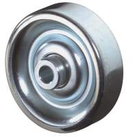 Sheet steel wheels, Ø 48 mm, width: 16 mm, 7.3 kg