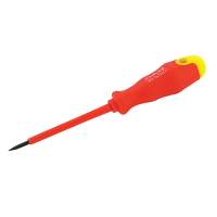 Insulated soft-grip slotted screwdriver, 2.5x75 mm