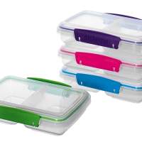 SISTEMA Lunchbox Small Split 350ml, assorted, pack of 9