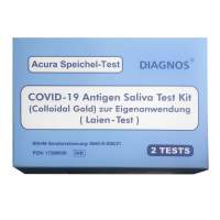Acura Speicheltest Diagnos Laientest 2er Pack BfArM: 5640-S-036/21 800Stk./Karton