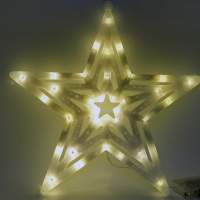 40 CM LED Weihnachtsstern Aufhänger Weihnachten Weihnachtsbeleuchtung Stern Weihnachtsdeko Warmweiss