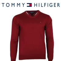 Tommy Hilfiger Rundhals-Ausschnitt Pullover Rot